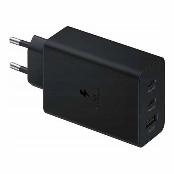 OEM nabíječka PD NÁSTĚNNÁ NABÍJEČKA 2xUSB-C 65W 1xUSB ČER...
