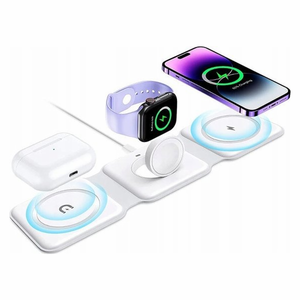 Vega BEZDRÁTOVÁ NABÍJEČKA MAGSAFE MULTIFUNKČNÍ 3v1 PRO TE...