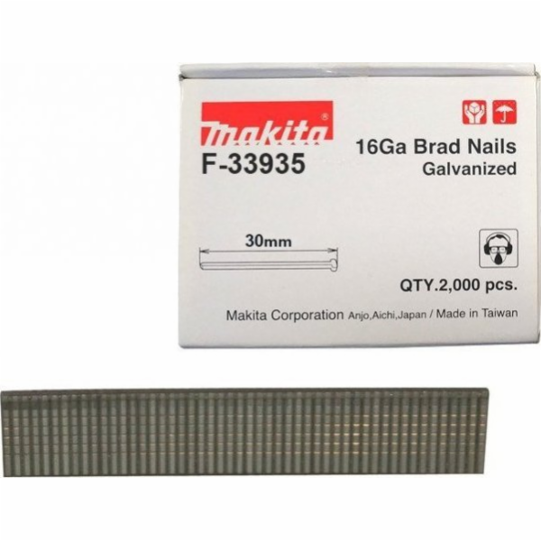 Makita HŘEBÍKY 16GA 30MM PRO DBN600 (2000 KS) (1 BALENÍ)