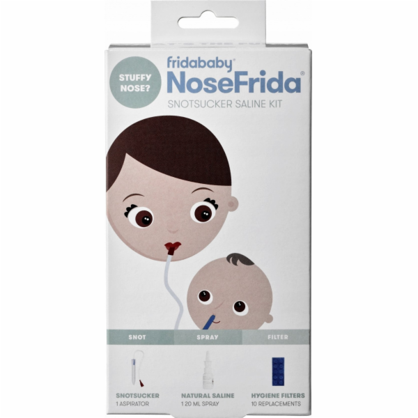 NoseFrida 8289 SADA 3 V 1 ASPIRÁTOR + FYZIONÁLNÍ SPREJ + ...