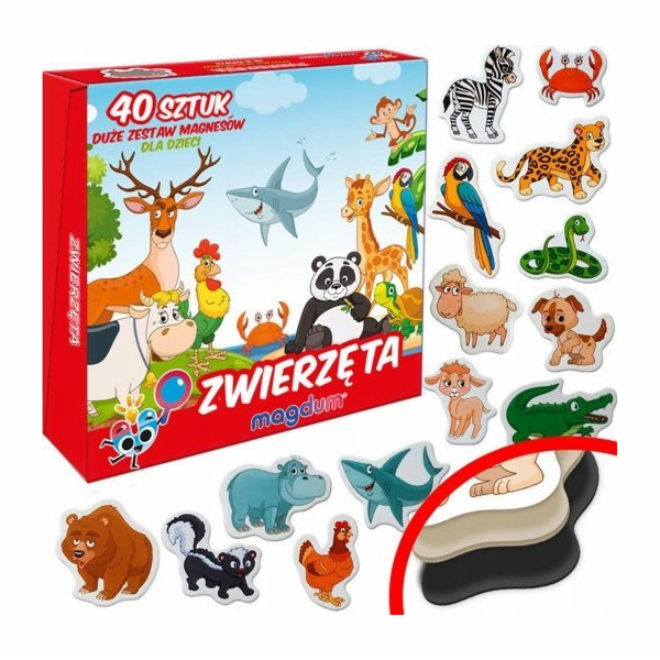 Maksik magnety se zvířátky MV 6032-14