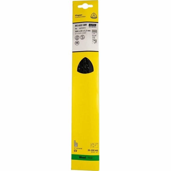 Klingspor KLINGSPOR PILOVÝ LIST KLINGSPOR 300x19x1,2mm RS...