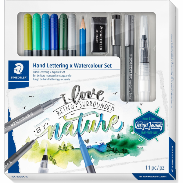 Staedtler Sada fixů Design Journey s akvarelovými pery St...