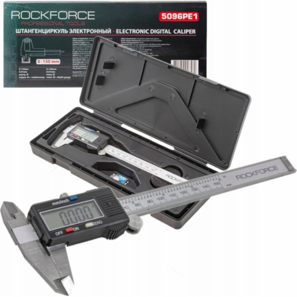 Modeco Elektronické posuvné měřítko ROCKFORCE 0-150 mm