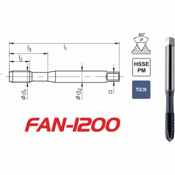 Fanar THREAD M 6 DIN-371B (6H) HSSE-PM TICN VENTILÁTOR