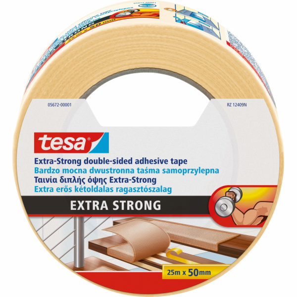 Tesa Oboustranná kobercová páska 25m x 50mm silná (05672-...