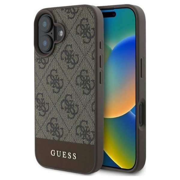 Guess Guess GUHCP16SG4GLBR Tvrdý kryt pro iPhone 16 6.1 h...