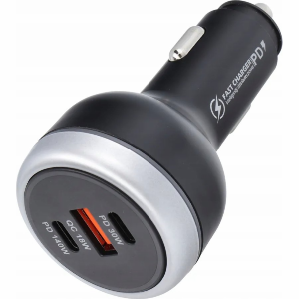 OEM nabíječka do auta USB A + 2 x Type-C PD QC3.0 3A 191W...