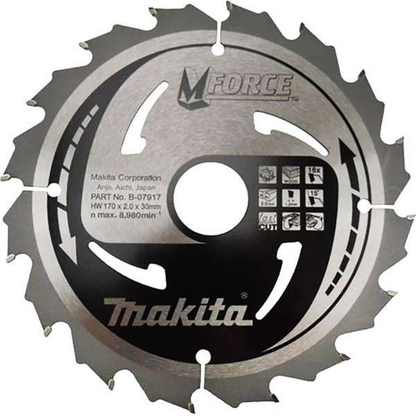 Makita KRUHOVÁ PILA 170x30/16x16z MFORCE >>>B-31946