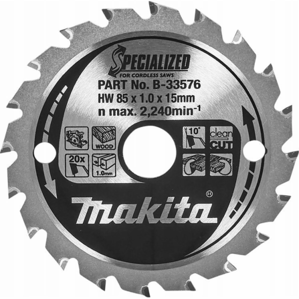 Makita MAKITA KRUHOVÁ PILA 85x15x20z SPECIALIZED WOOD