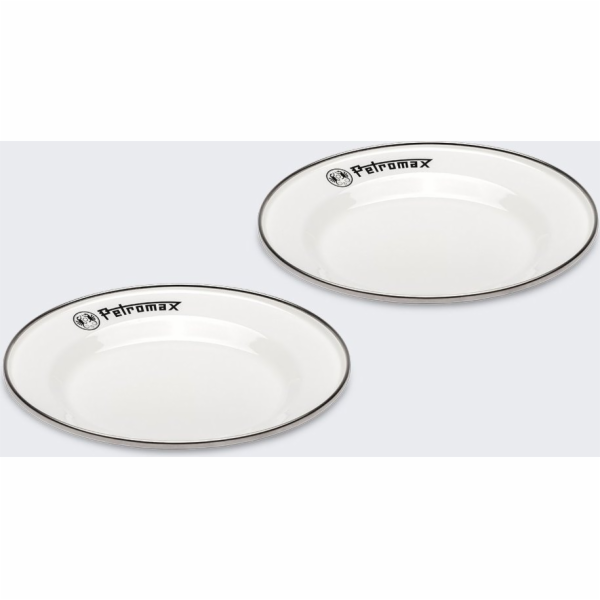 Petromax Smaltované talíře 18 cm 2 ks BÍLÉ