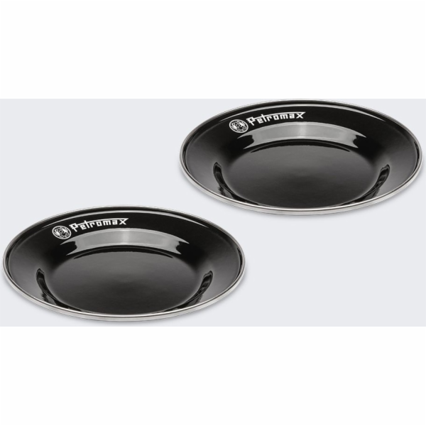 Petromax Smaltované talíře Petromax 18 cm 2 ks ČERNÉ