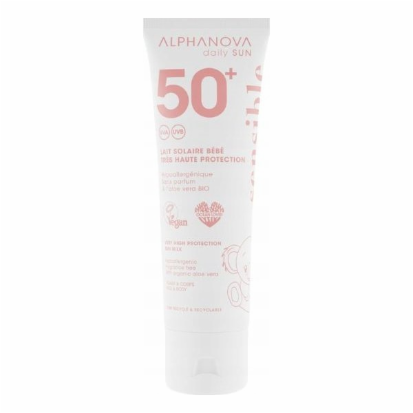Alphanova Alphanova, Daily Sun BEBE, opalovací krém SPF50...