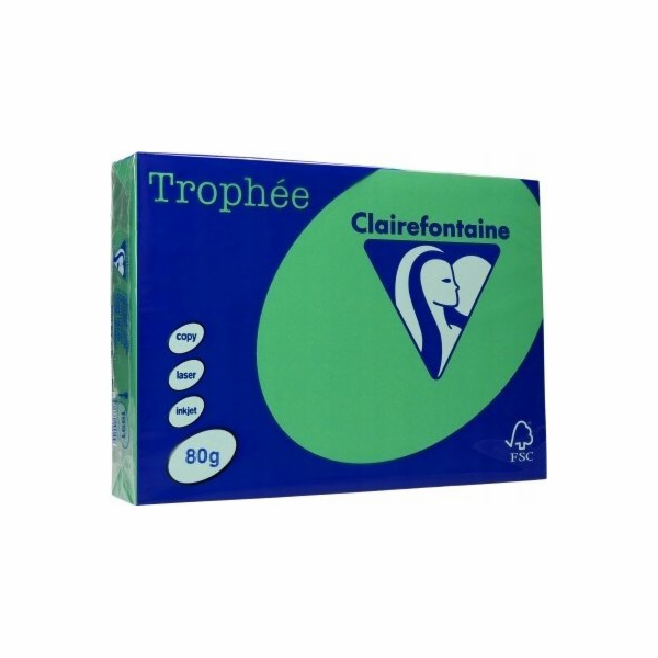 Trophee Papír Trophee A4/80g kulečníkový zelený (500 ks)