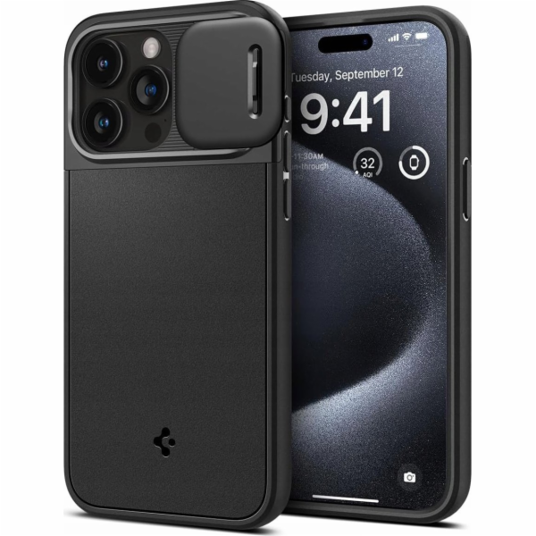 Spigen Optik Armor iPhone 16 Pro Max 6,7" MagSafe černá/č...