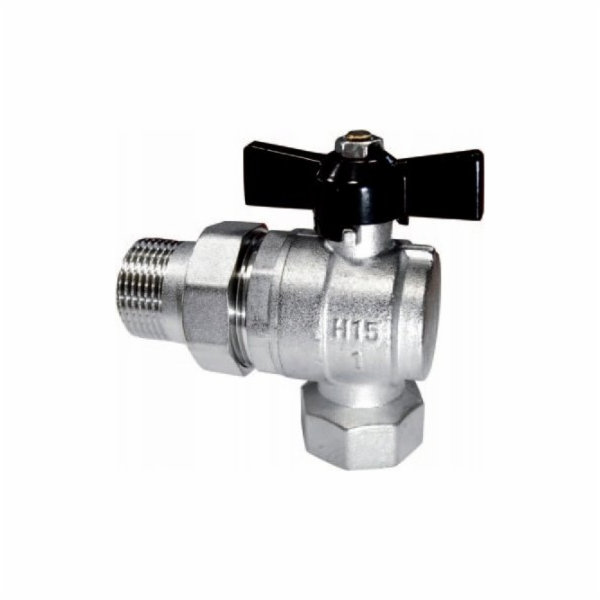 NoName ROHOVÝ KULOVÝ VENTIL S POLOVIČNÍM ŠROUBEM A UTĚSNĚ...