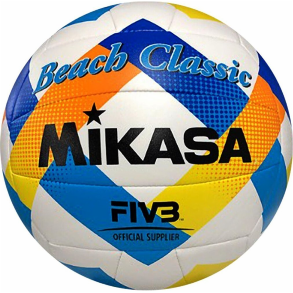 Mikasa Plážový volejbal Mikasa Beach Classic bílo-modro-ž...
