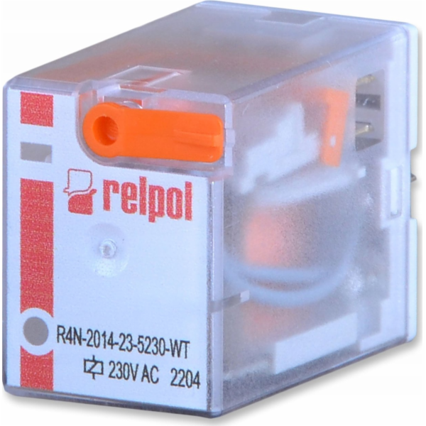 Relpol Průmyslové relé R4 4P 230V AC 6A 2014-23-5230-WT 8...