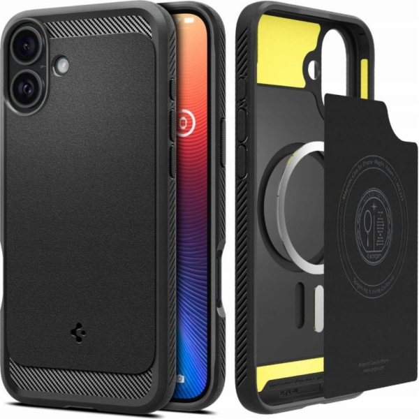 Spigen Pouzdro Rugged Armor Mag MagSafe pro iPhone 16, ma...