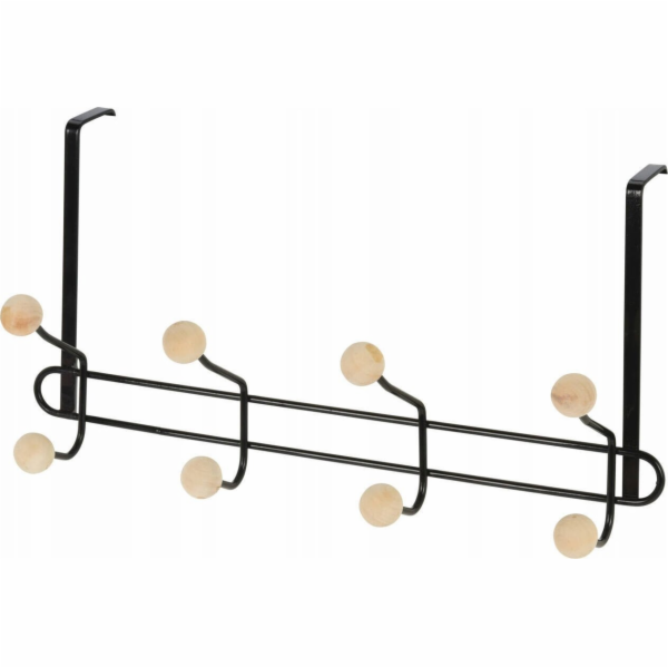 Storage Solutions Dveřní závěs kovový, s dřevěnými úchytk...