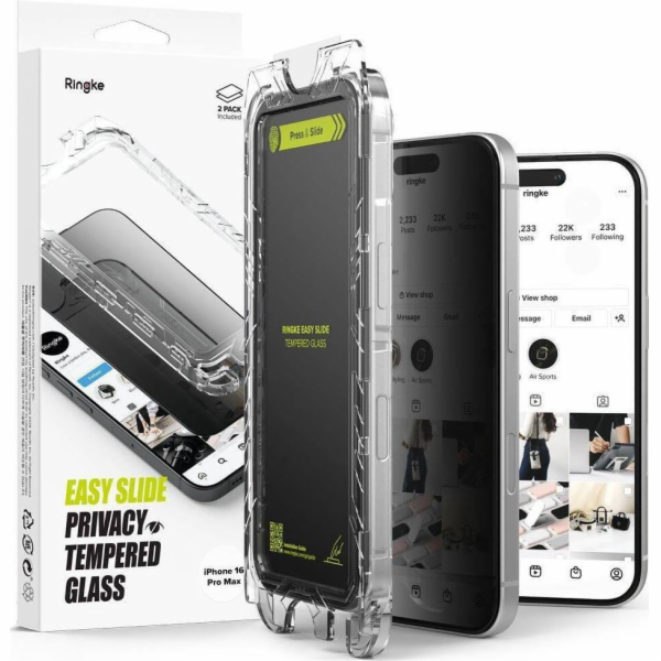 Ringke Ringke Easy Slide 2-PACK Privacy Glass pro iPhone ...