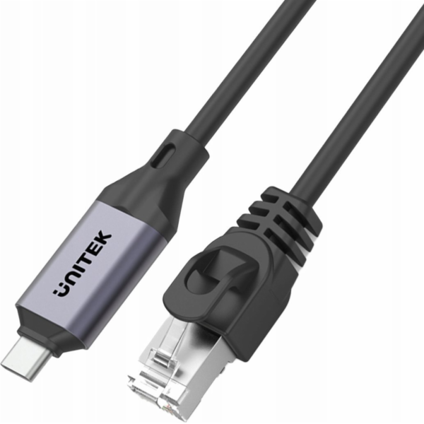 Unitek Kabel USB-C - RJ-45 USB 2m, černo-stříbrný (C18148...