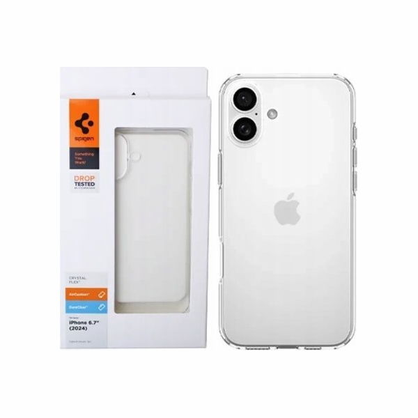 Spigen Crystal Flex, křišťálově čirý - iPhone 16 Plus
