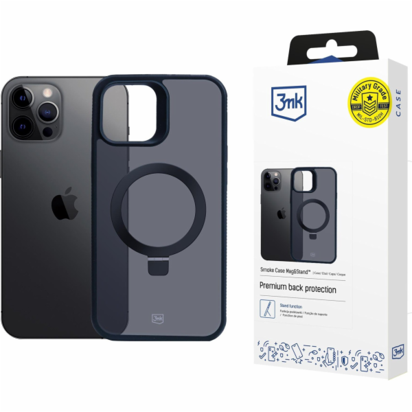 3MK Pouzdro Smoke pro iPhone 12 Pro Max Magsafe se stojánkem