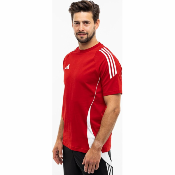 Adidas Pánské tričko Tiro 24 Sweat červené IR9349 S