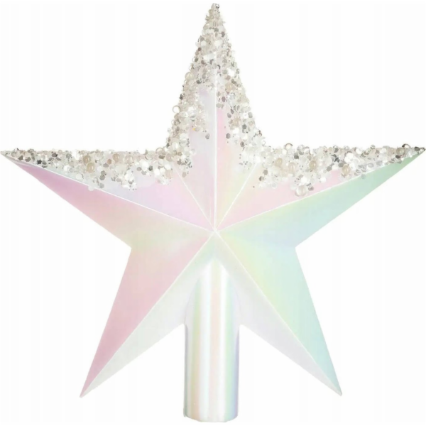 Atmosphera Vánoční hvězda na vrcholek stromečku, 22 cm