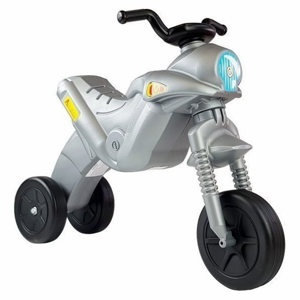 LeanToys Tříkolka Enduro Ride-on stříbrná 5045