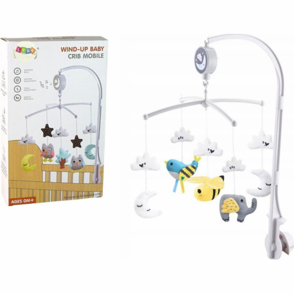 LeanToys Natahovací kolotočová hudební skříňka do dětské ...