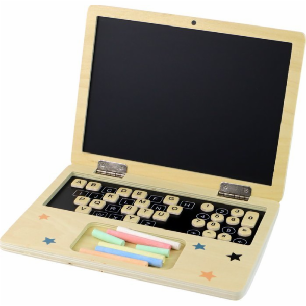 LeanToys Dřevěná tabule křída na notebook