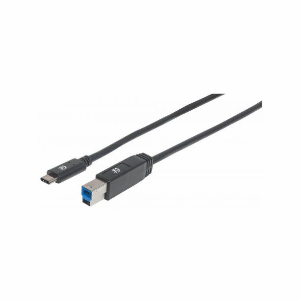 Manhattan kabel USB-C - USB-B 2m černý (354998)
