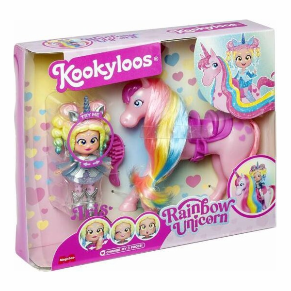 Magic Box Figurka duhového jednorožce KOOKYLOOS, figurky
