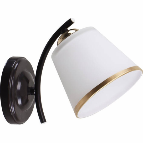 Candellux Nástěnná lampa Greco, hnědá+zlatá, 1x40, stínid...
