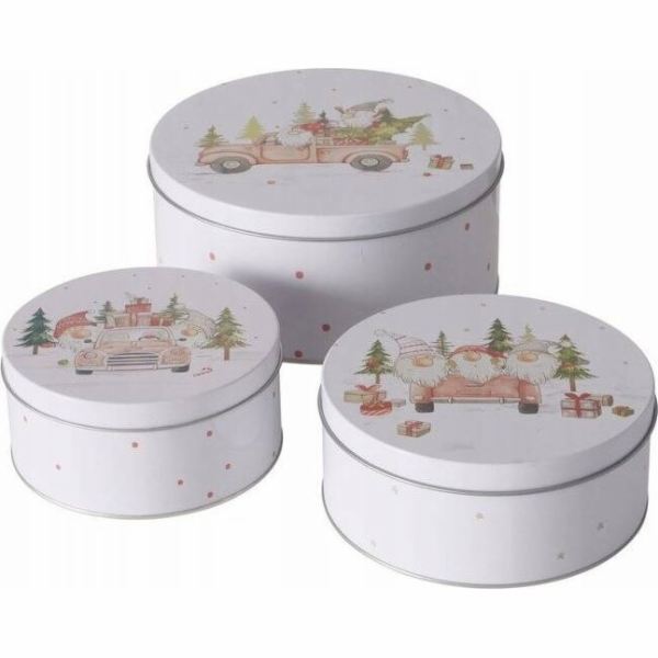 Boltze Sada 3 úložných dóz CARRIE, O 14-20 cm