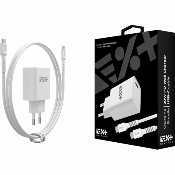 NEXT ONE Nabíječka NEXT ONE 20W PD 1xUSB-C síťová nabíječ...