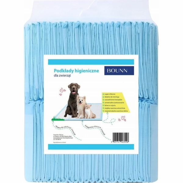 Bounn Hygienická podložka pro zvířata 60x90 cm, savost až...