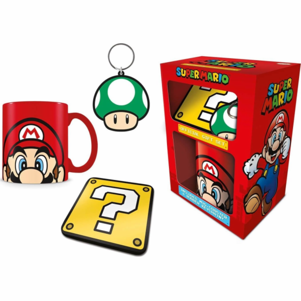 Pyramid DÁRKOVÁ SADA HRNKU S KLÍČENKAMI PYRAMAD MARIO BRO...