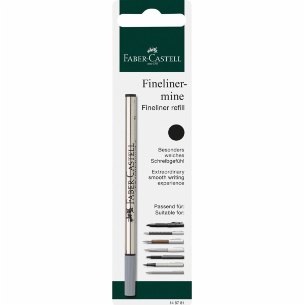 Faber-Castell Náplň do kuličkového pera 148781, černá, 1 ks.
