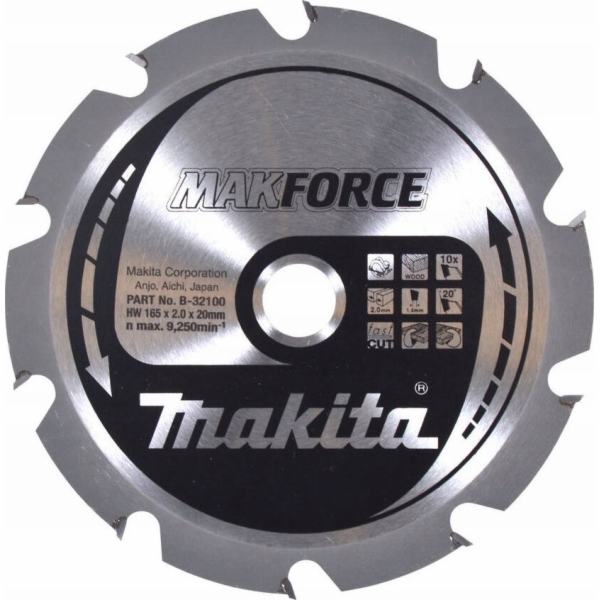 Makita MAKITA cirkulační pila 165x20x10z MAKFORCE WOOD