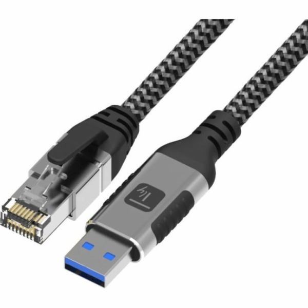 Techly Síťový kabel USB-A na Gigabit Ethernet RJ45 1 m