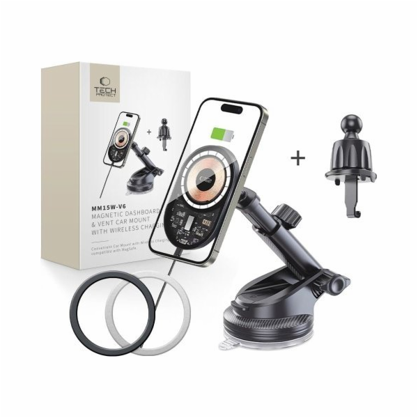 Tech-Protect Nabíječka TECH-PROTECT MM15W-V6 MAGNETICKÁ M...
