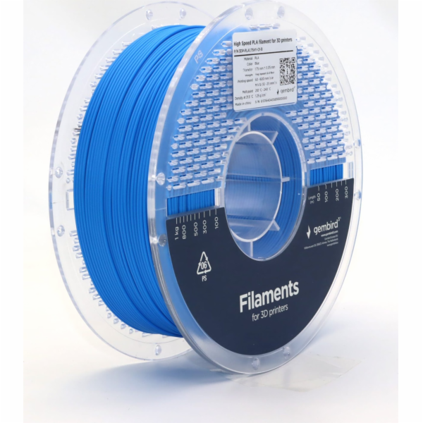 Gembird GEMBIRD filament PLA High Speed modrý 1,75 mm 1 kg