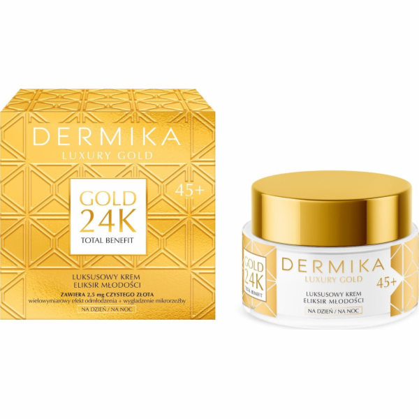 Dermika Luxury Gold 24K denní a noční krém na obličej 45+...