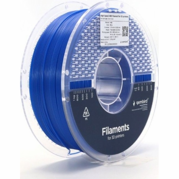 Gembird GEMBIRD filament ABS High Speed modrý 1,75 mm 1 kg