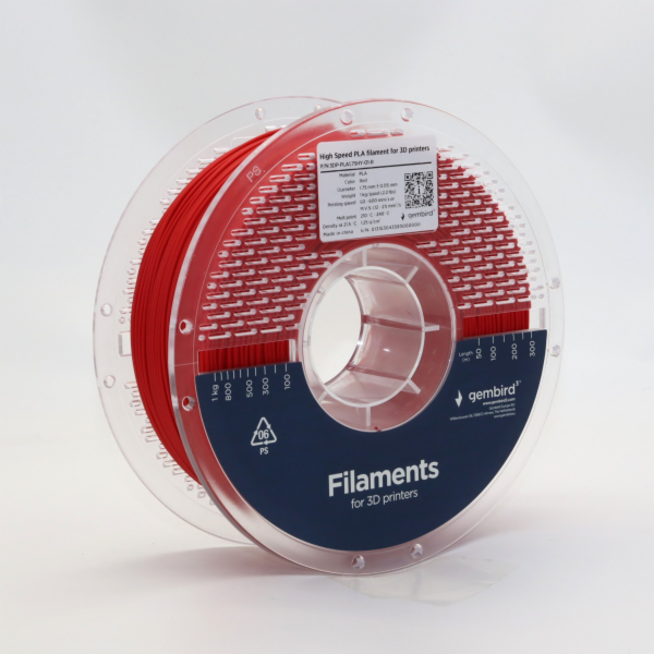 Gembird GEMBIRD filament PLA High Speed červený 1,75 mm 1 kg