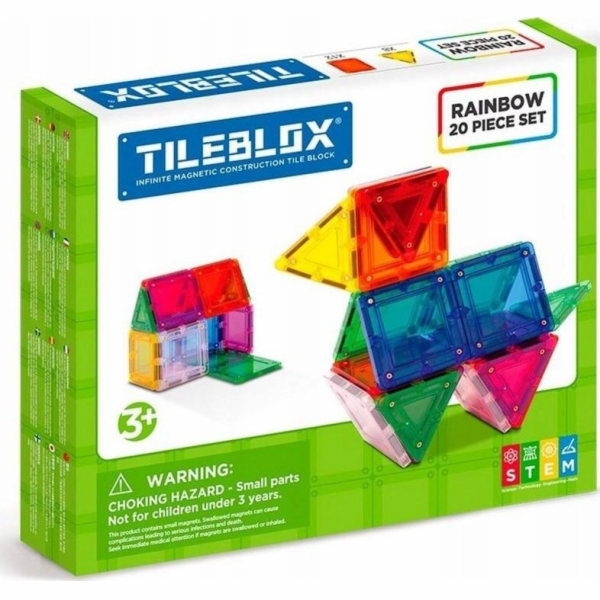 NoName Sada 20 kusů Tileblox Rainbow