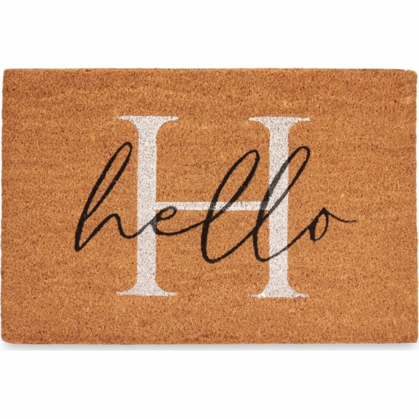 Giftdecor Kokosová rohožka HELLO, 60 x 40 cm